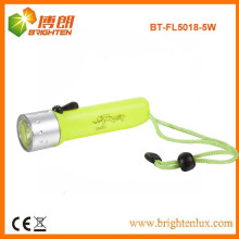 Factory Supply ABS Material High Power Under Water q5 cree led flashlight for Diving with 4aa